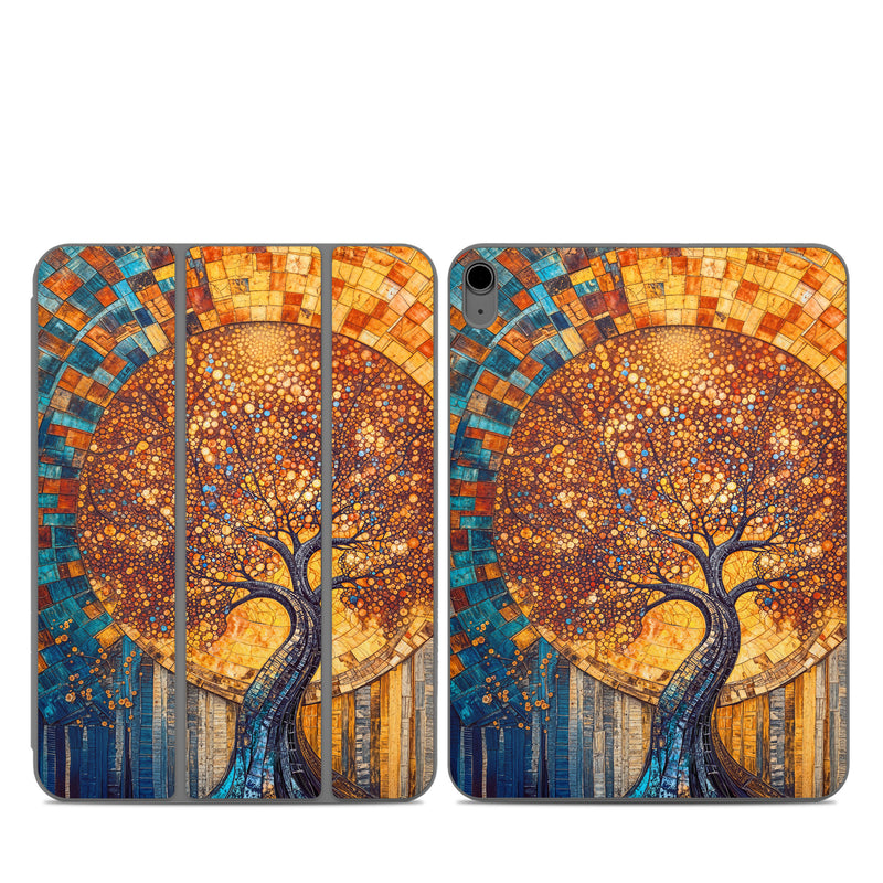 Smart Folio for iPad Series Skin design of Art, Visual arts, Modern art, Creative arts, Paint, Graphics, Art Paint, Acrylic paint, with yellow, orange, blue, green, black, gray, blue colors