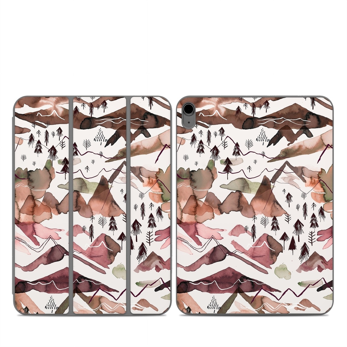 Smart Folio for iPad Series Skin design of Pattern, Design, Leaf, Camouflage, Military camouflage, Illustration, Art, with white, red, black, gray colors