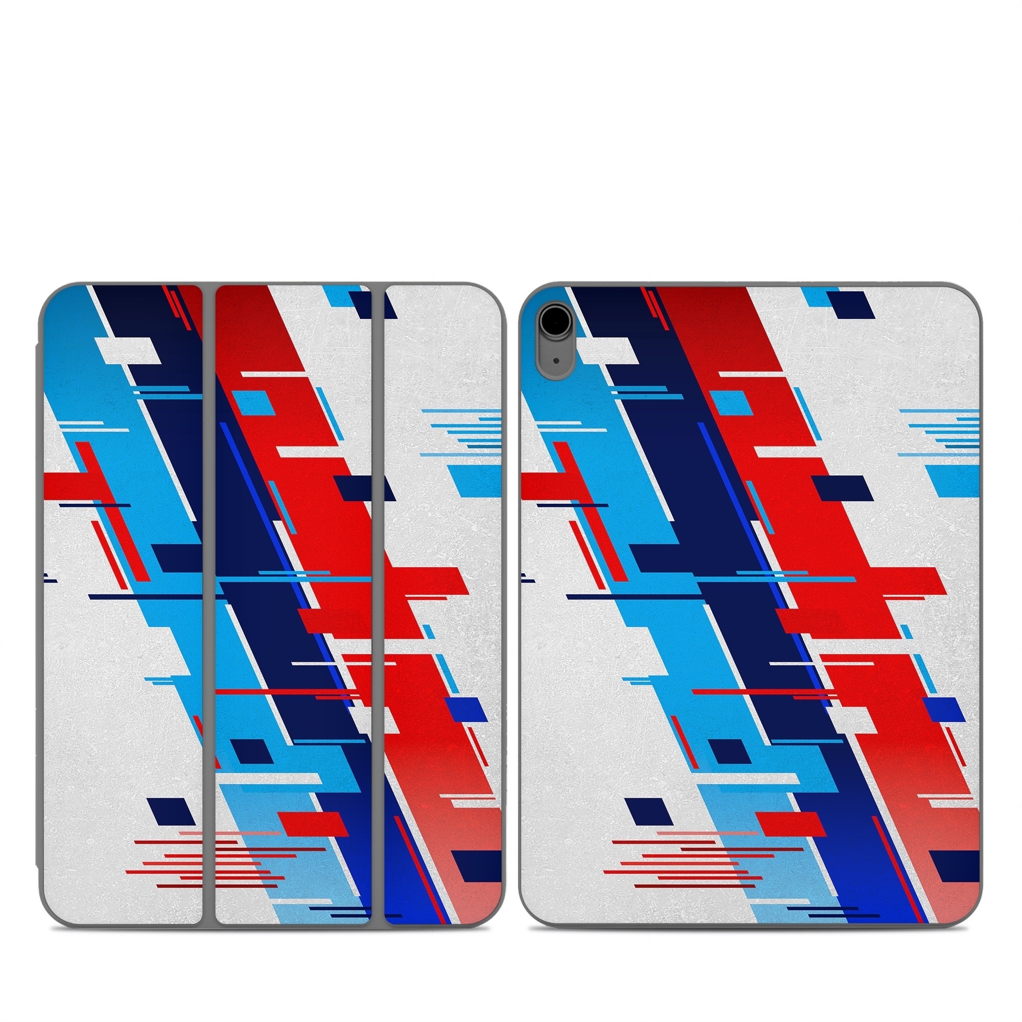 Smart Folio for iPad Series Skin design of Azure, Font, Material property, Parallel, Electric blue, Slope, Graphics, Carmine, Brand, Rectangle, with gray, blue, black, red, purple colors
