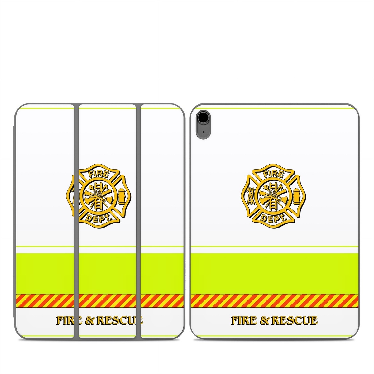 Smart Folio for iPad Series Skin design of Yellow, Line, Font, Military rank, with white, green, red, yellow colors