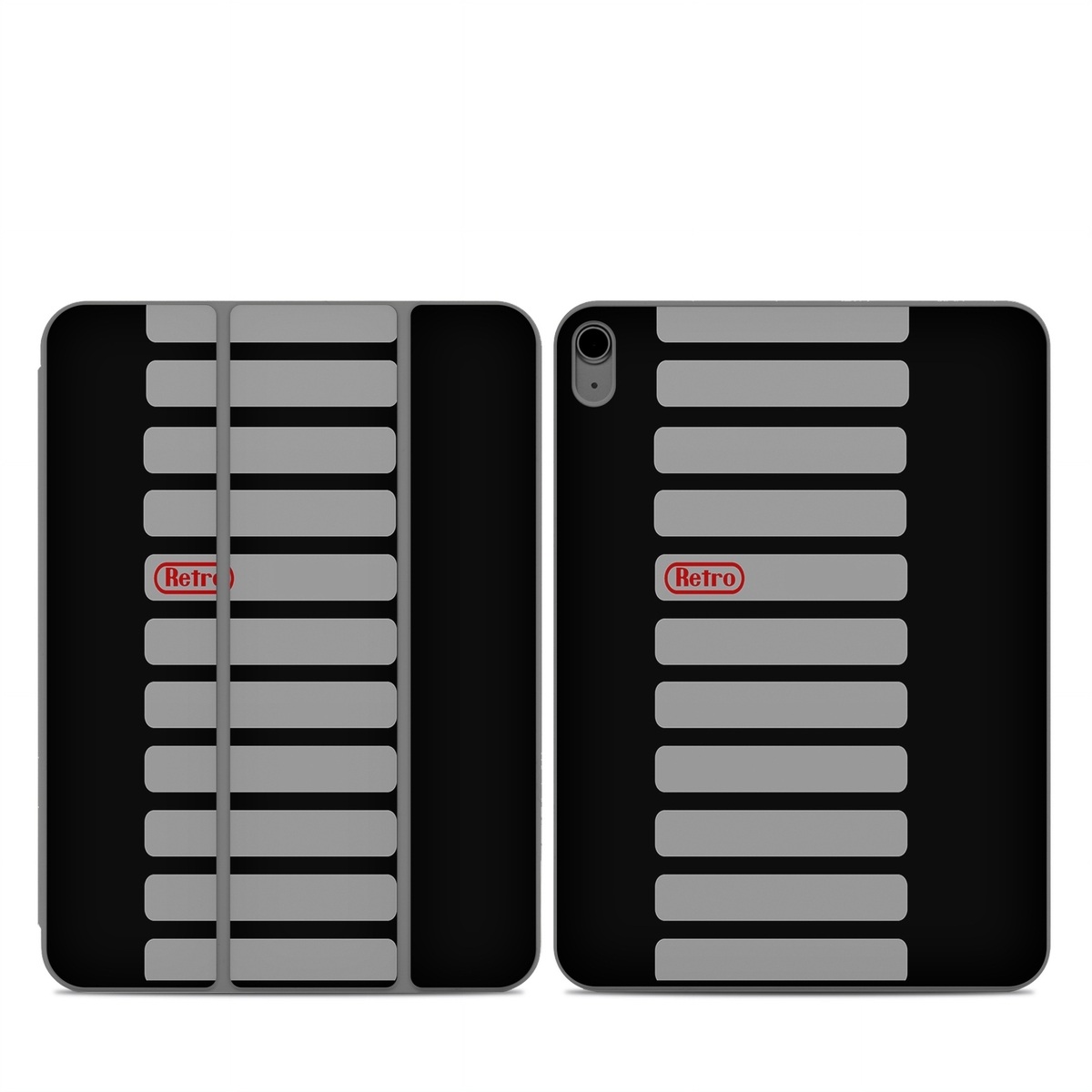 Smart Folio for iPad Series Skin design of Text, Black, Font, Logo, Line, Design, Material property, Pattern, Brand, Technology, with black, gray, red colors