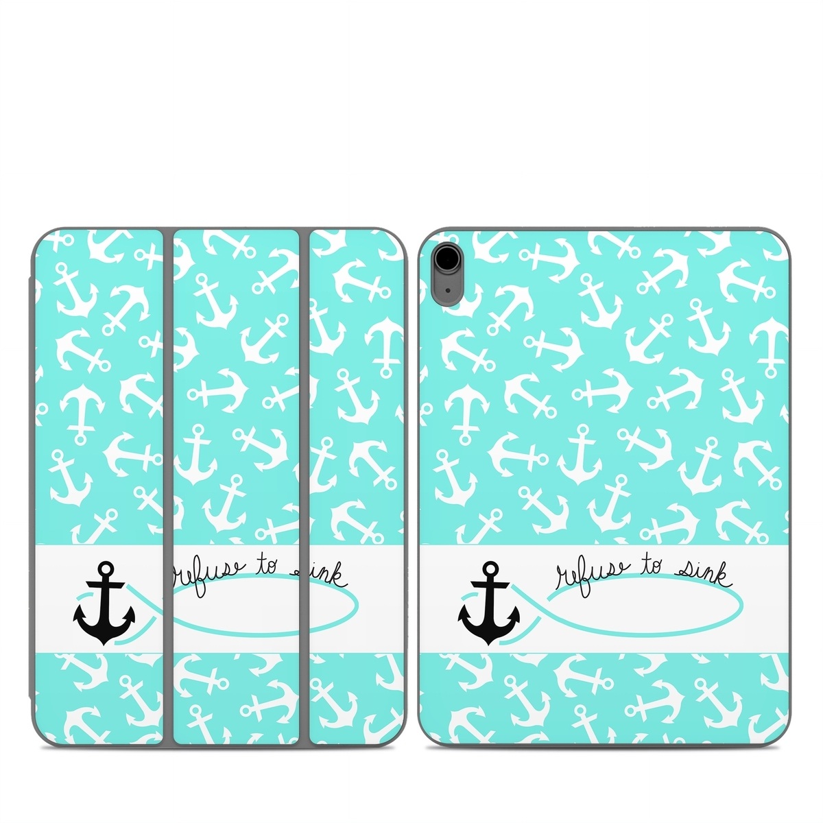 Smart Folio for iPad Series Skin design of Text, Turquoise, Aqua, Font, Teal, Pattern, Line, Design, Illustration, with gray, white, blue, green colors