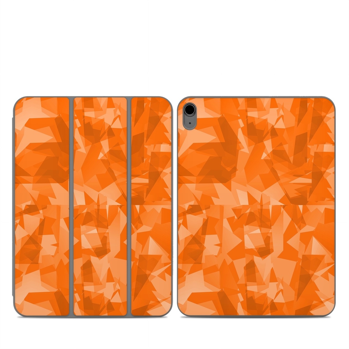Smart Folio for iPad Series Skin design of Orange, Pattern, Peach, Line, Design, Triangle, with orange colors