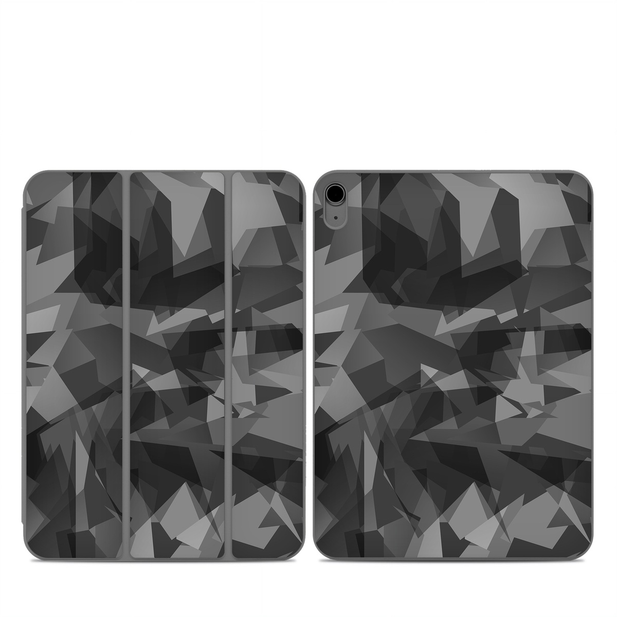 Smart Folio for iPad Series Skin design of Black, Pattern, Triangle, Black-and-white, Monochrome, Grey, Design, Line, Architecture, Monochrome photography, with black, gray colors