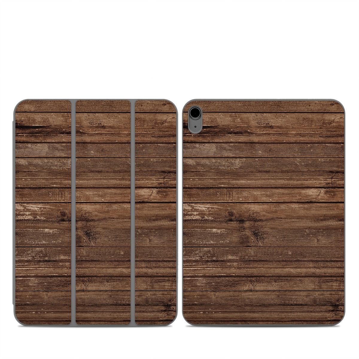 Smart Folio for iPad Series Skin design of Wood, Brown, Wood stain, Plank, Hardwood, Wood flooring, Line, Pattern, Floor, Flooring, with brown colors