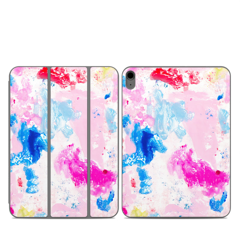 Smart Folio for iPad Series Skin design of Art Paint, Watercolor painting, Pink, Visual arts, Paint, Painting, Drawing, Acrylic paint, Stain, Child art, with pink, blue, white, purple, red colors