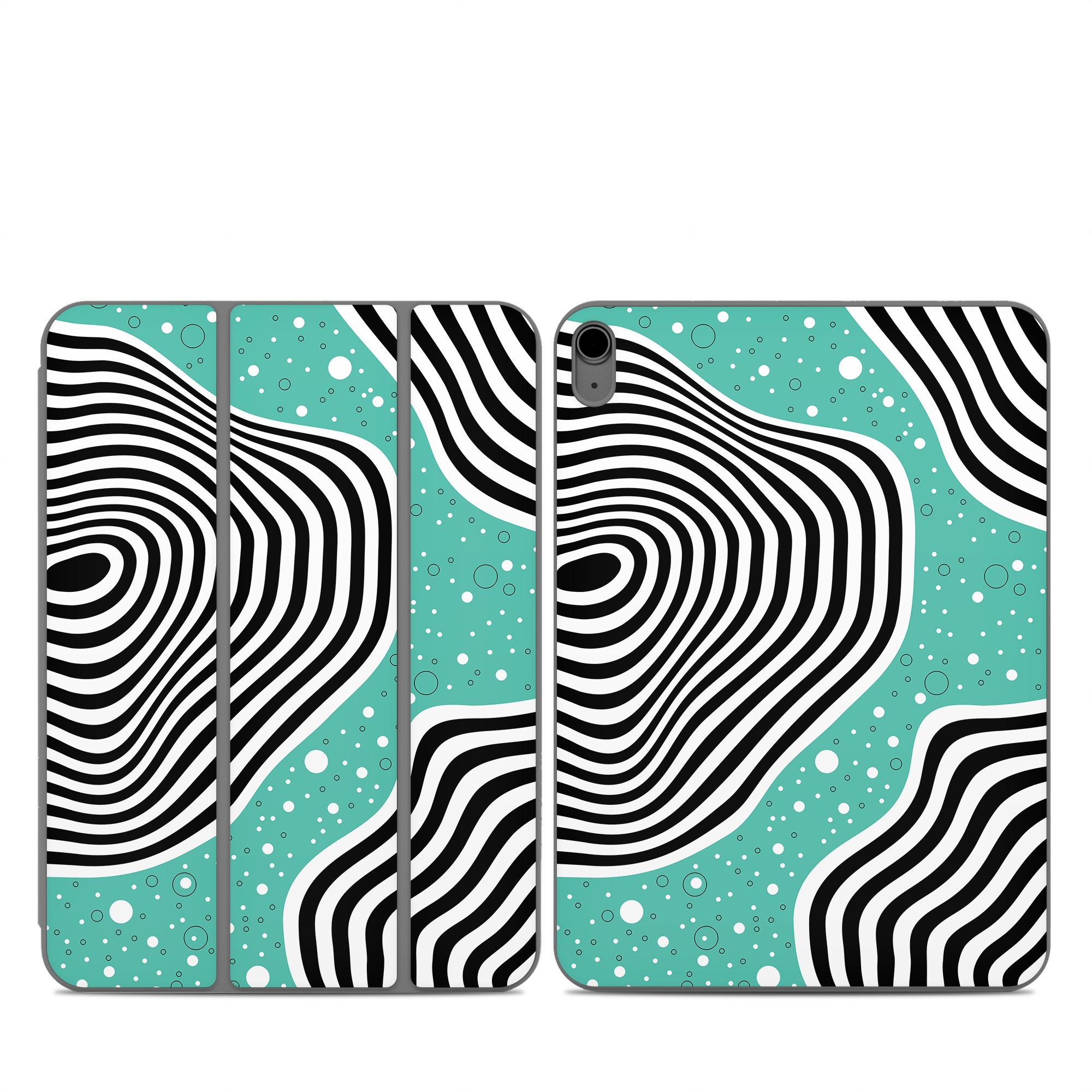 Smart Folio for iPad Series Skin design of White, Rectangle, Art, Line, Aqua, Pattern, Electric blue, Visual arts, Font, Graphics, with white, black, blue, green colors