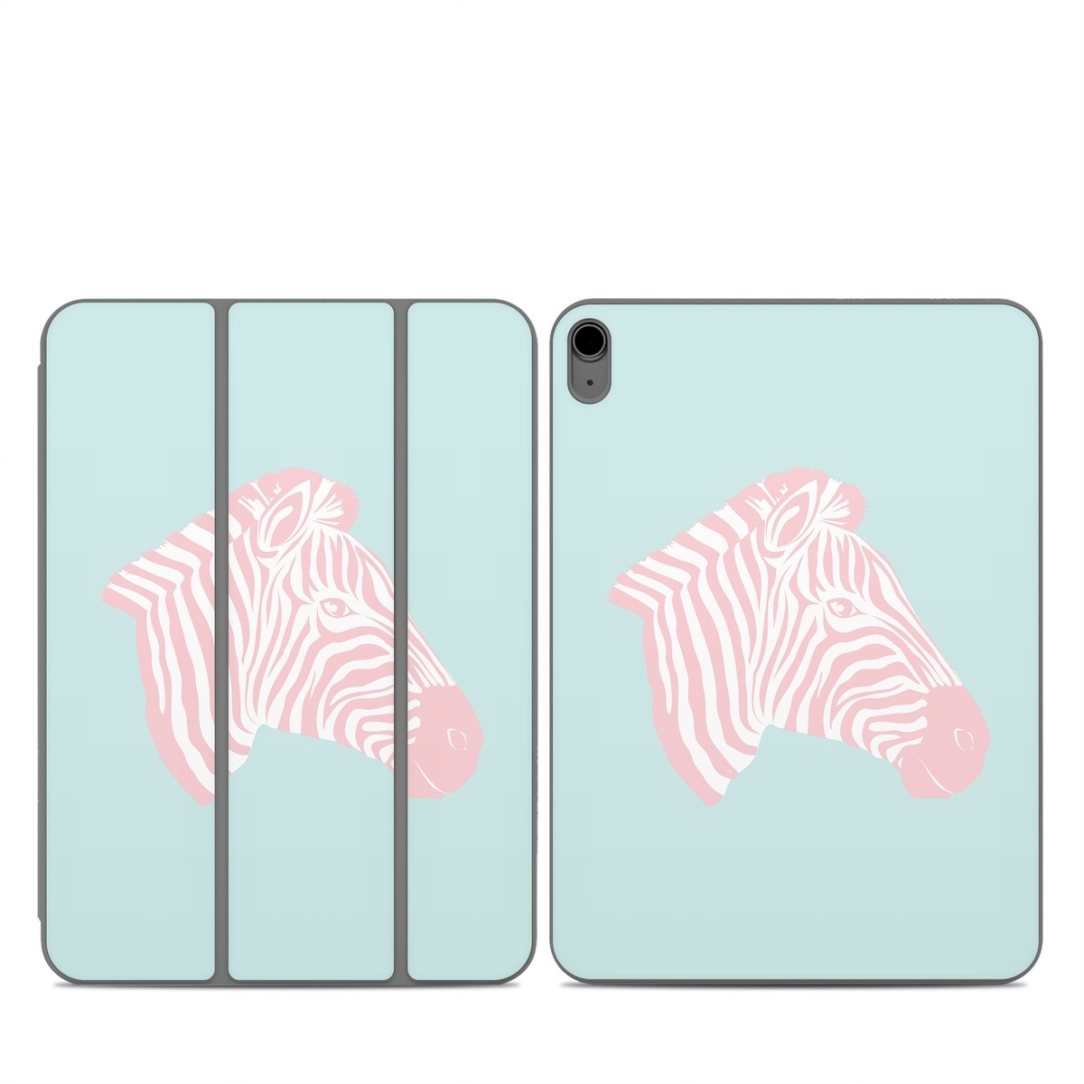 Smart Folio for iPad Series Skin design of Sleeve, Fin, Art, Terrestrial animal, Snout, Painting, Fish, Marine biology, Magenta, Pattern, with pink, white, blue colors