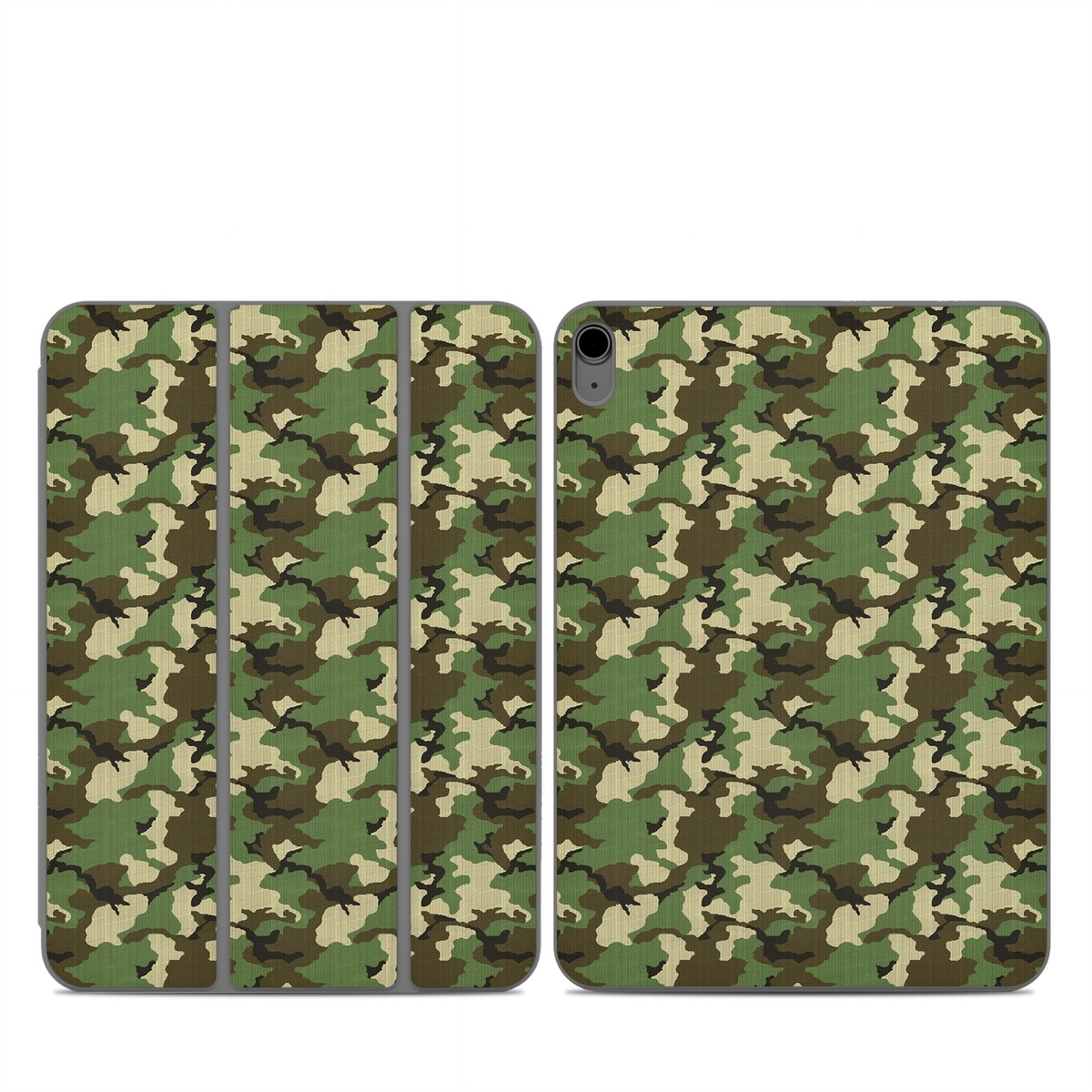 Smart Folio for iPad Series Skin design of Military camouflage, Camouflage, Clothing, Pattern, Green, Uniform, Military uniform, Design, Sportswear, Plane, with black, gray, green colors