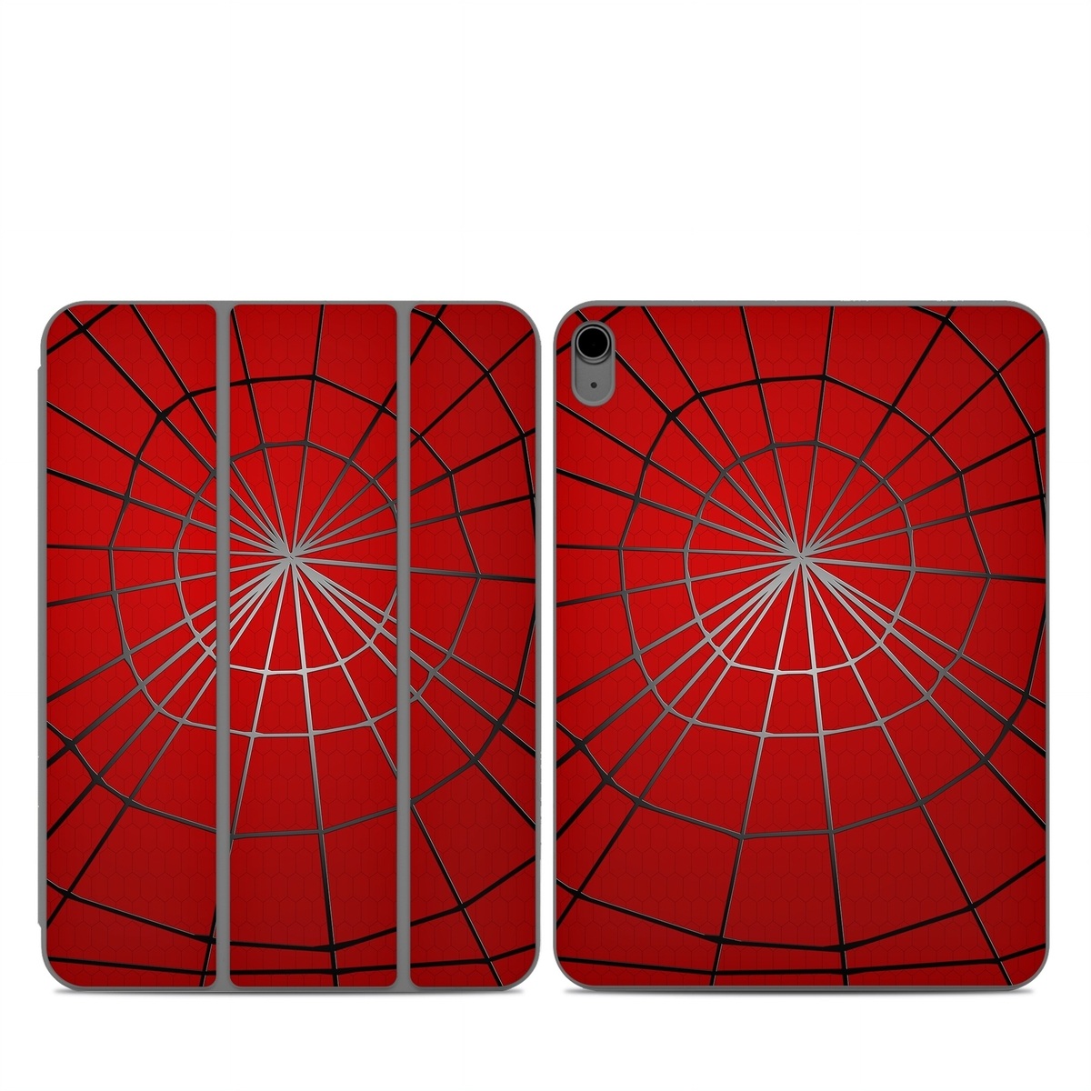 Smart Folio for iPad Series Skin design of Red, Symmetry, Circle, Pattern, Line, with red, black, gray colors