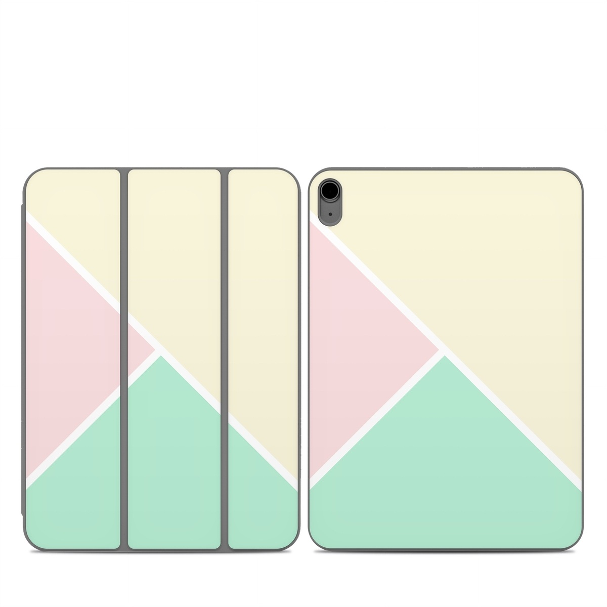 Smart Folio for iPad Series Skin design of Green, Aqua, Turquoise, Blue, Pink, Yellow, Line, Teal, Pattern, Design, with yellow, pink, green colors