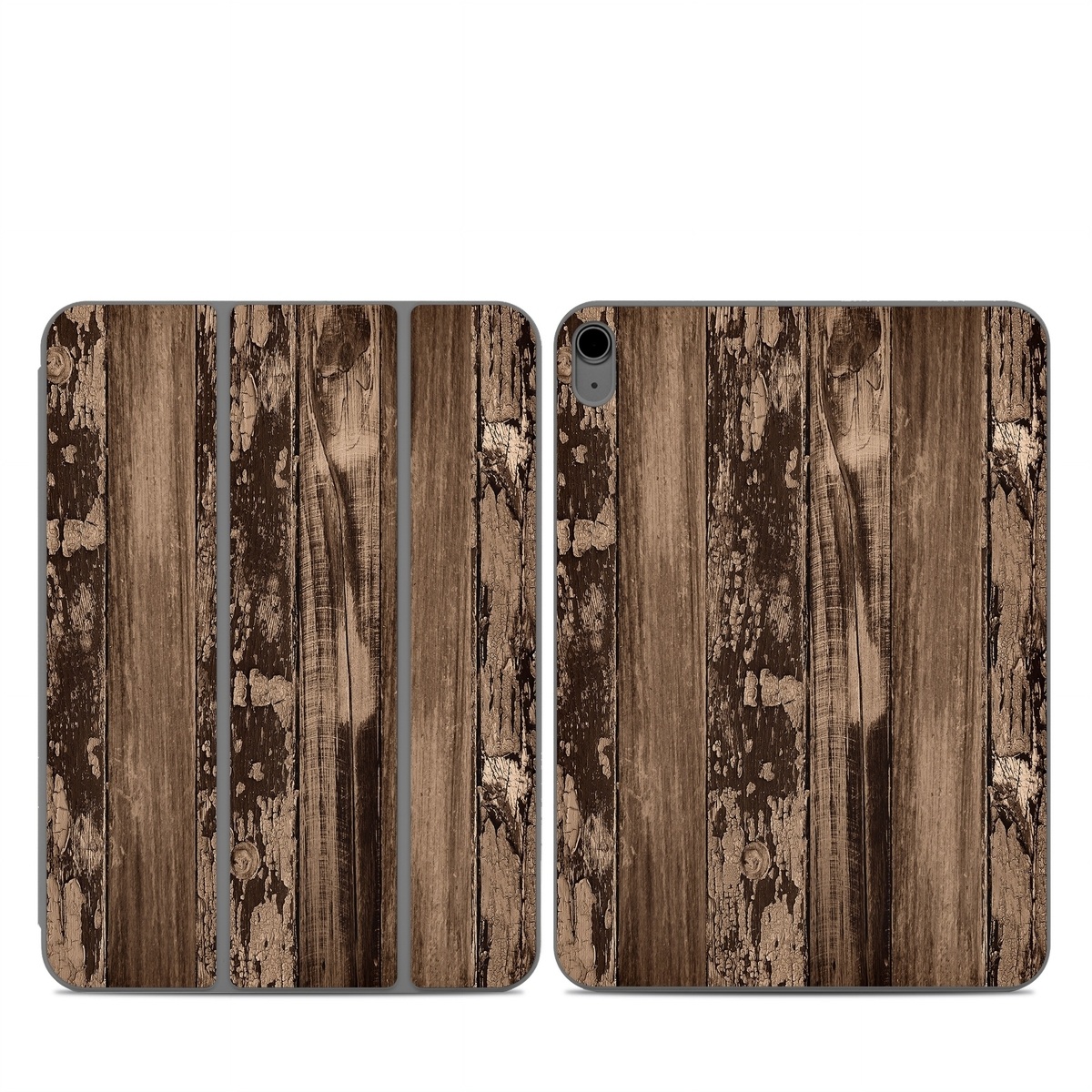 Smart Folio for iPad Series Skin design of Wood, Tree, Brown, Plank, Trunk, Pattern, Line, Hardwood, Black-and-white, Forest, with brown, black colors