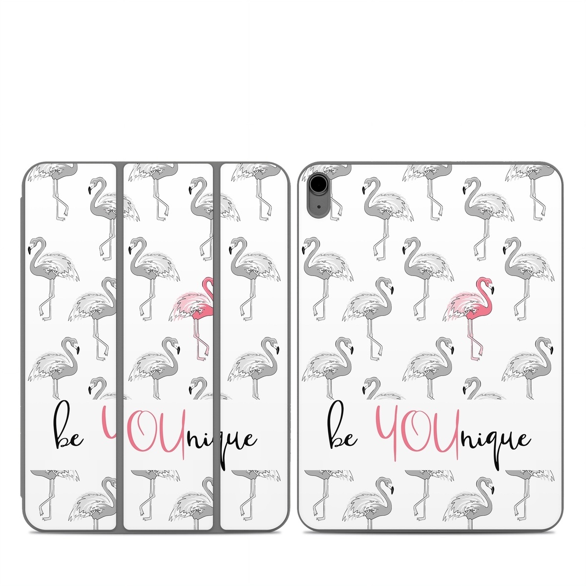 Smart Folio for iPad Series Skin design of White, Organism, Mushroom, Line, Font, Bird, Art, Illustration, Pattern, Line art, with white, black, pink, gray colors