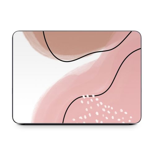 Abstract Pink and Brown Smart Keyboard Folio for iPad Series Skin