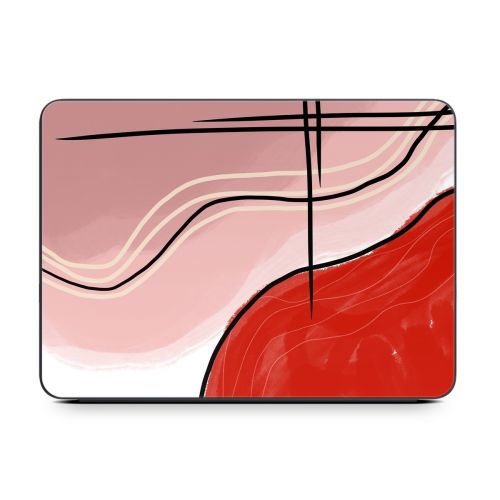 Abstract Red Smart Keyboard Folio for iPad Series Skin