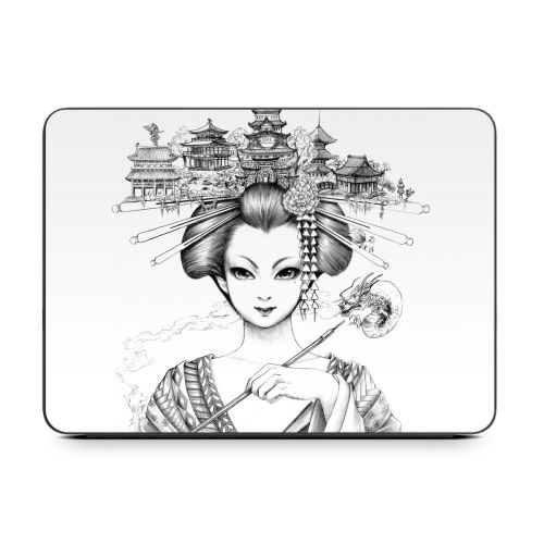 Geisha Sketch Smart Keyboard Folio for iPad Series Skin