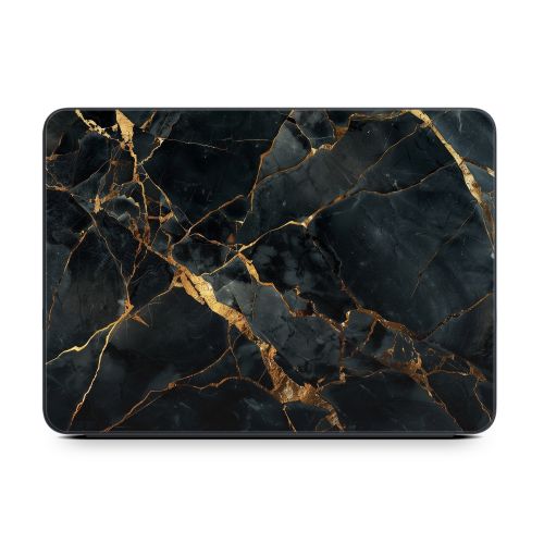 Repaired Black Marble Smart Keyboard Folio for iPad Series Skin