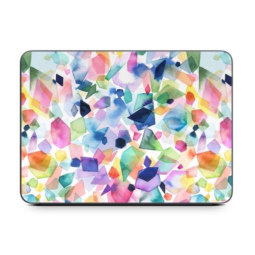 Watercolor Crystals and Gems Smart Keyboard Folio for iPad Series Skin
