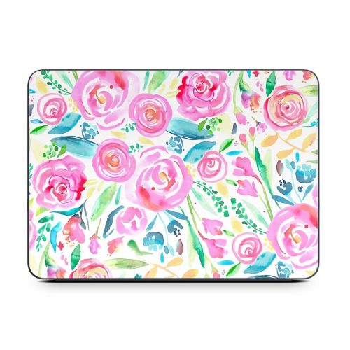 Watercolor Roses Smart Keyboard Folio for iPad Series Skin