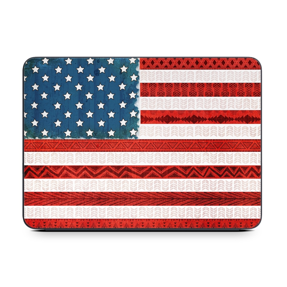 Smart Keyboard Folio for iPad Series Skin design of Flag, Flag of the united states, Red, Flag Day (USA), Line, Pattern, Textile, Independence day, Veterans day, Tablecloth, with red, blue, white colors