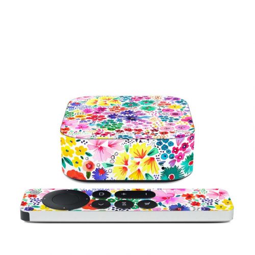 Artful Little Flowers Apple TV 4K 2nd Gen Skin