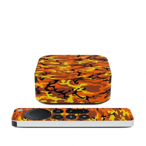 Orange Camo Apple TV 4K 2nd Gen Skin