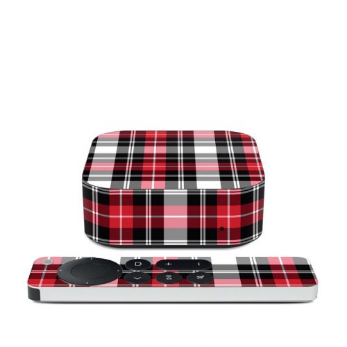 Red Plaid Apple TV 4K 2nd Gen Skin