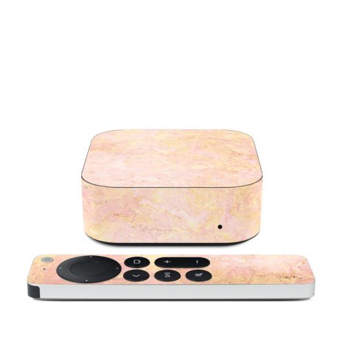 Rose Gold Marble Apple TV 4K 2nd Gen Skin