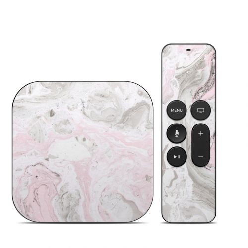 Rosa Marble Apple TV HD, 4K 1st Gen Skin