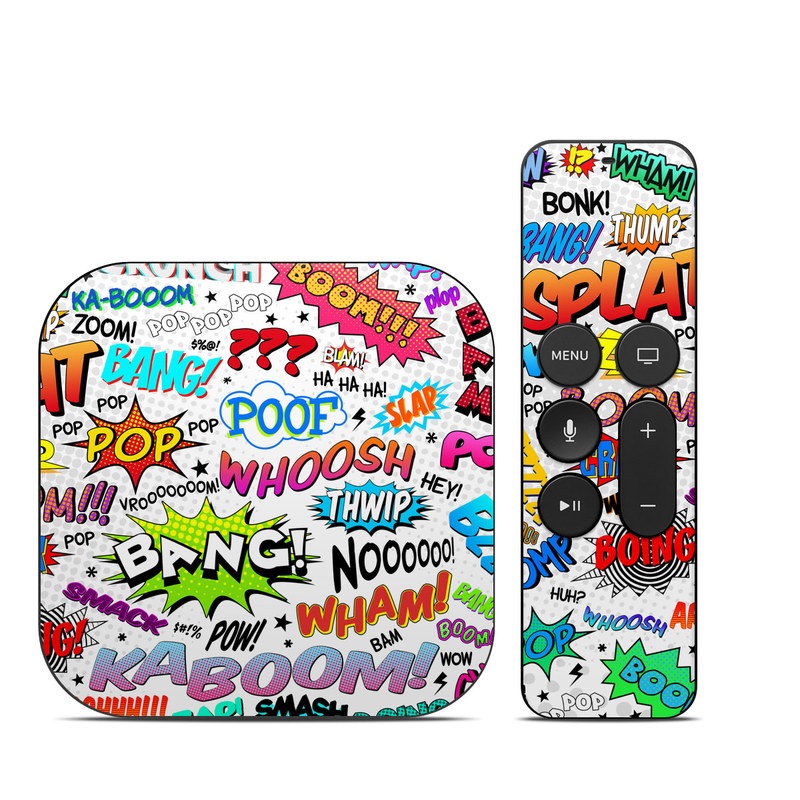 Apple TV HD, 4K 1st Gen Skin design of Text, Font, Line, Graphics, Art, Graphic design, with gray, white, red, blue, black colors