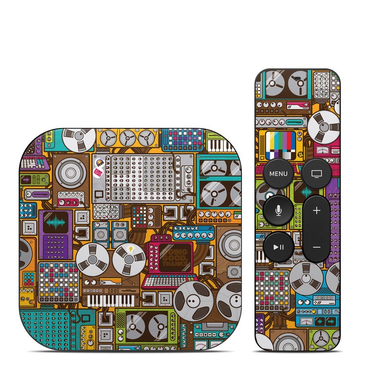 Apple TV HD, 4K 1st Gen Skin design of Games, Pc game, Design, Pattern, Screenshot, Art, with gray, black, red, green, blue, purple colors