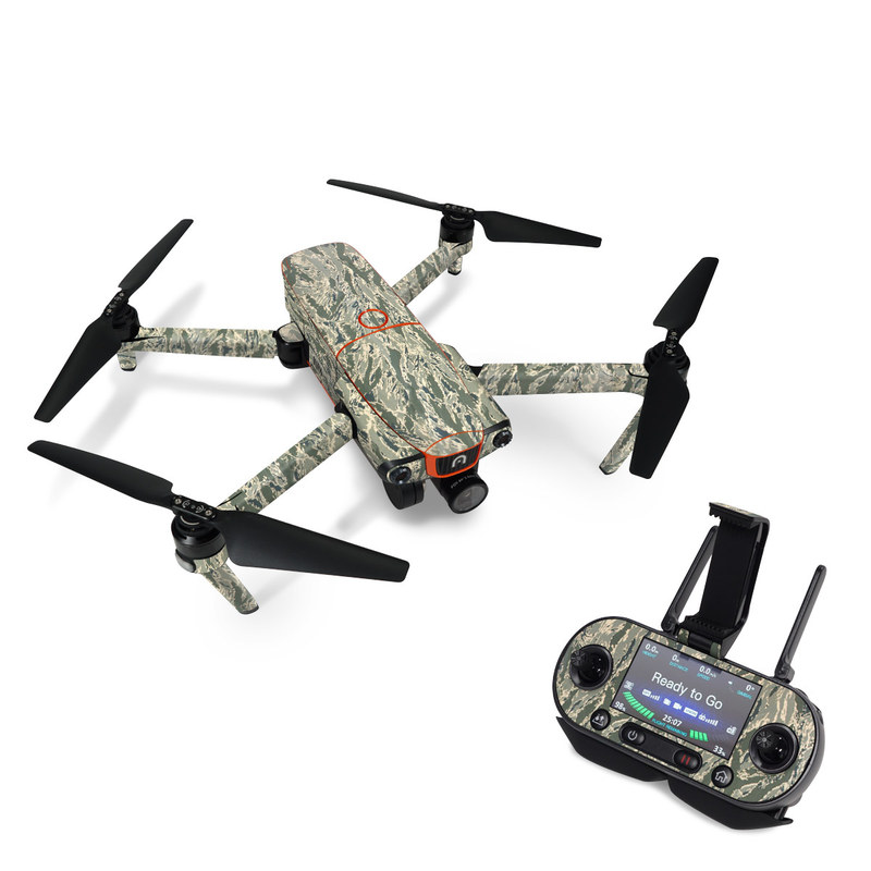 Autel EVO Skin design of Pattern, Grass, Plant, with gray, green colors