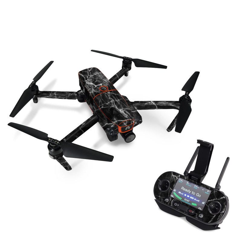 Autel EVO Skin design of Black, White, Nature, Black-and-white, Monochrome photography, Branch, Atmosphere, Atmospheric phenomenon, Tree, Sky, with black, white colors