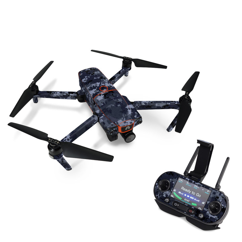 Autel EVO Skin design of Military camouflage, Black, Pattern, Blue, Camouflage, Design, Uniform, Textile, Black-and-white, Space, with black, gray, blue colors