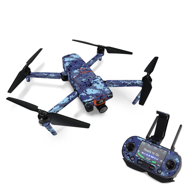 Autel EVO Skin design of Blue, Purple, Pattern, Lavender, Violet, Design, with blue, gray, black colors