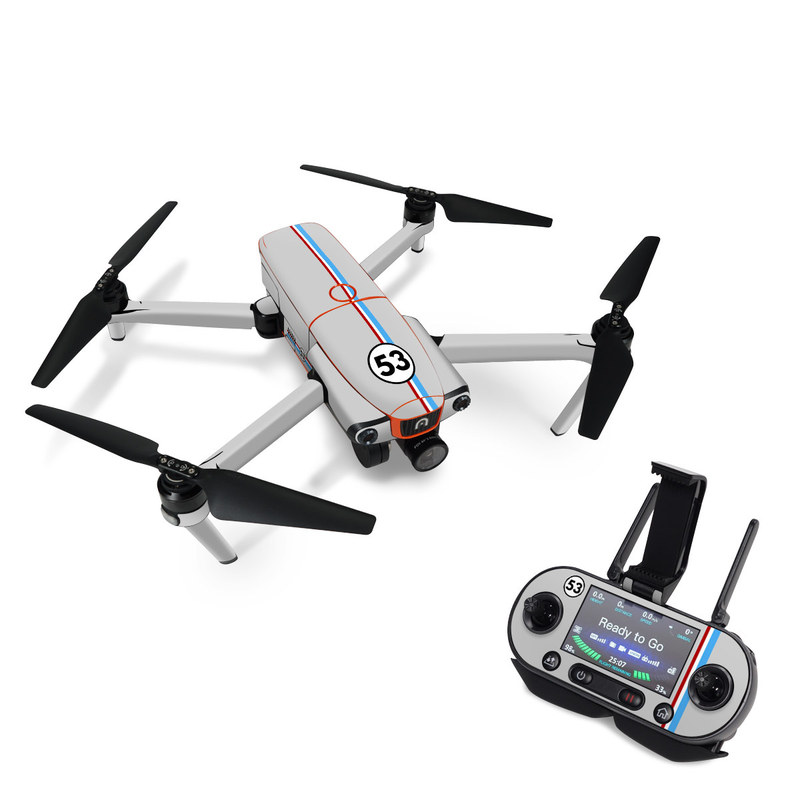 Autel EVO Skin design of Line, Sign, Games, with gray, blue, red, white, black colors