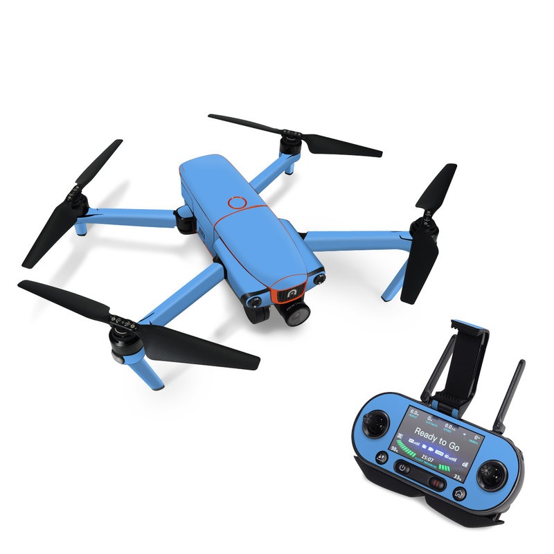 Autel EVO Skin design of Sky, Blue, Daytime, Aqua, Cobalt blue, Atmosphere, Azure, Turquoise, Electric blue, Calm, with blue colors