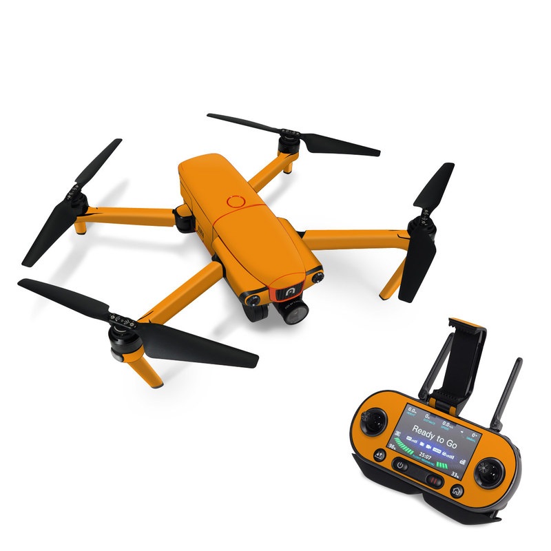 Autel EVO Skin design of Orange, Yellow, Brown, Text, Amber, Font, Peach, with orange colors