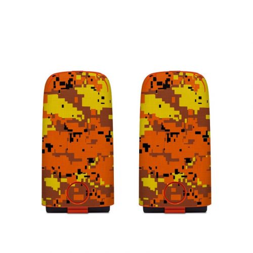 Digital Orange Camo Autel EVO Battery Skin