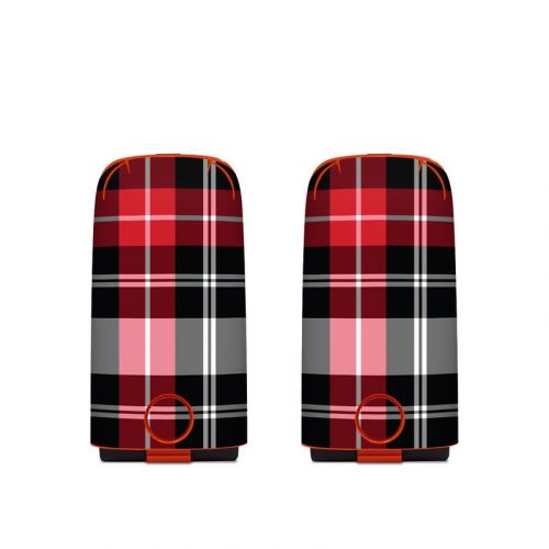 Red Plaid Autel EVO Battery Skin