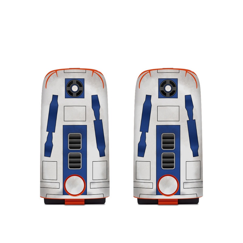 Autel EVO Battery Skin design, with blue, gray, green, red colors