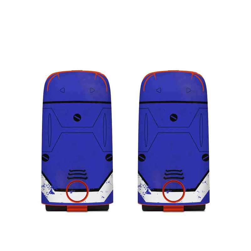 Autel EVO Battery Skin design of Floppy disk, Technology, Electric blue, Fictional character, with white, blue, black, gray colors