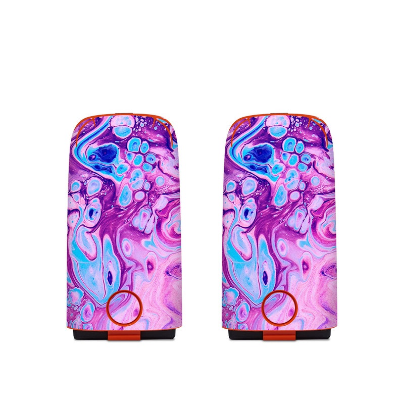 Autel EVO Battery Skin design of Purple, Violet, Lilac, Art, Pattern, Modern art, Painting, Visual arts, Acrylic paint, Magenta, with pink, purple, blue colors