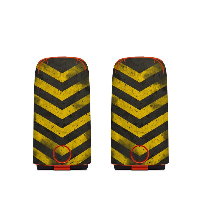 Autel EVO Battery Skin design of Colorfulness, Road surface, Yellow, Rectangle, Asphalt, Font, Material property, Parallel, Tar, Tints and shades, with black, gray, yellow colors