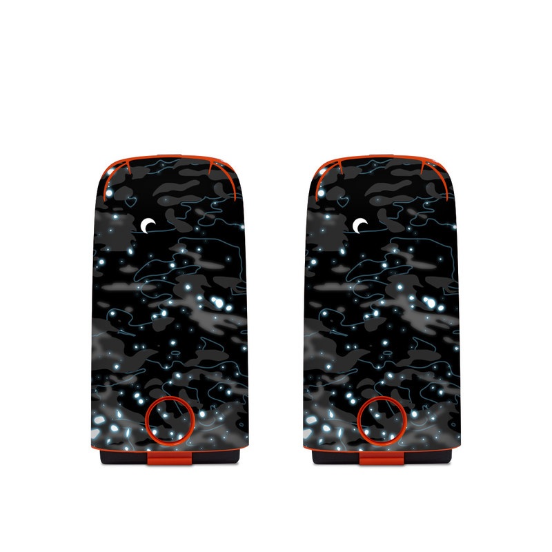 Autel EVO Battery Skin design of Black, Water, Space, Black-and-white, Granite, with blue, white, gray, blue colors