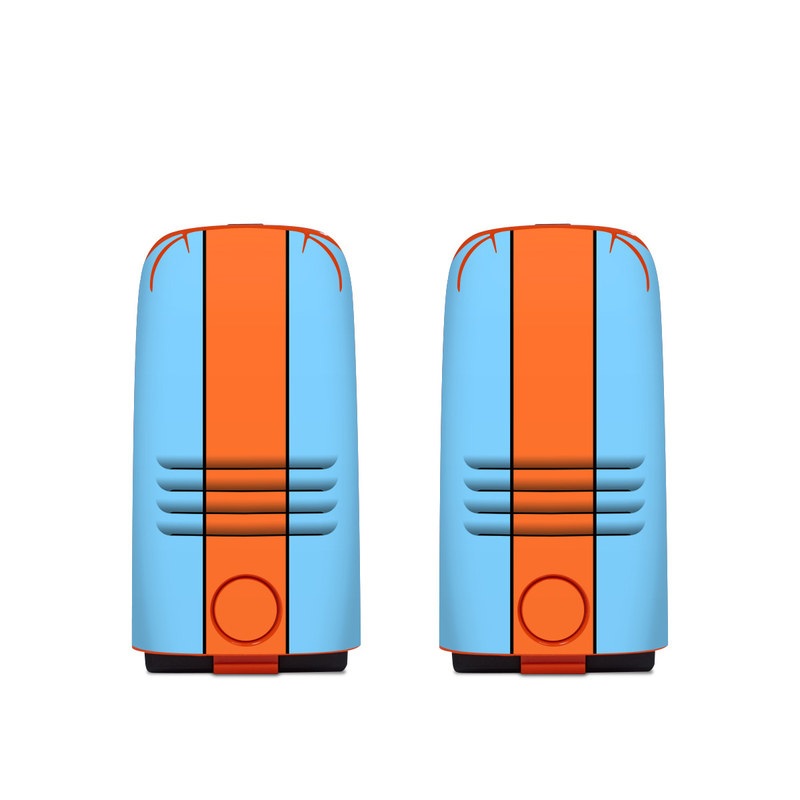 Autel EVO Battery Skin design of Line, with blue, orange, black colors