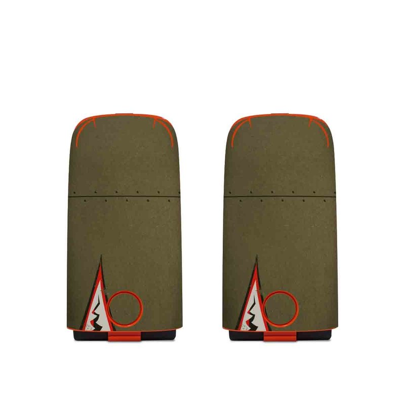 Autel EVO Battery Skin design of Red, Leaf, Plant, Illustration, Art, Carmine, Graphics, Perennial plant, with black, red, gray colors