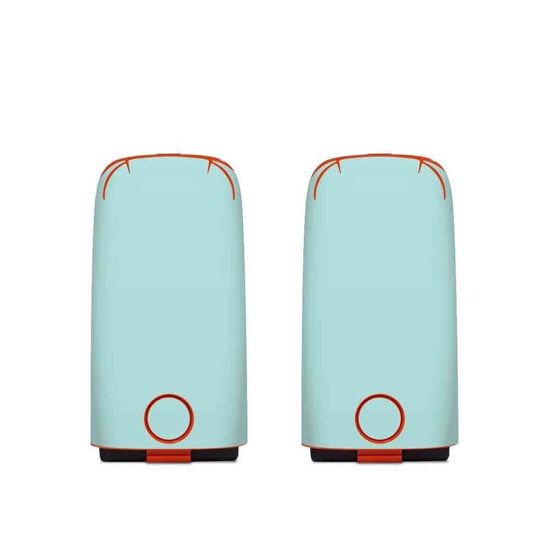 Autel EVO Battery Skin design of Green, Blue, Aqua, Turquoise, Teal, Azure, Text, Daytime, Yellow, Sky, with blue colors
