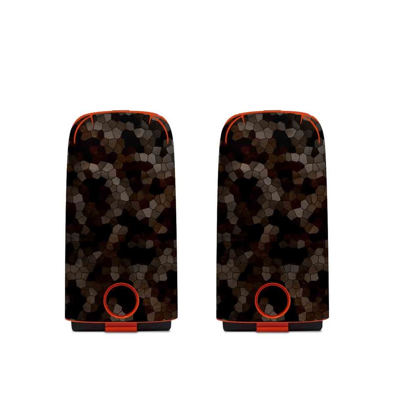 Autel EVO Battery Skin design of Brown, Design, Soil, Pattern, Rock, Rust, Granite, Metal, with black, white, gray, brown colors