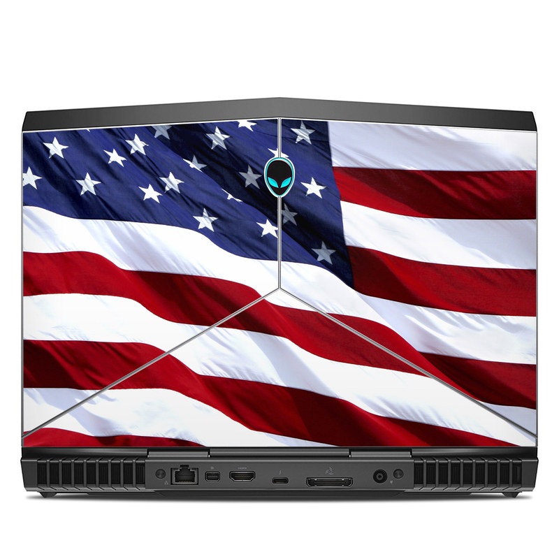 Alienware 13 R3 Skin design of Flag, Flag of the united states, Flag Day (USA), Veterans day, Memorial day, Holiday, Independence day, Event with red, blue, white colors